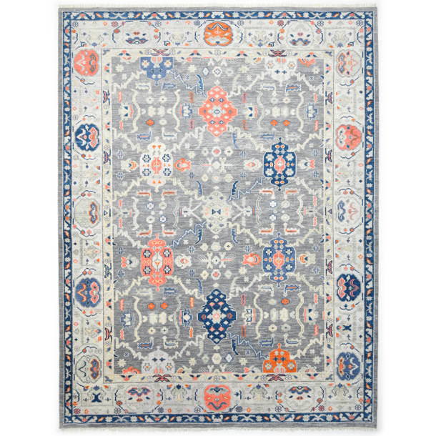 Solo Rugs Liza Rectangle Oriental HandKnotted Cotton/Wool Area Rug in
